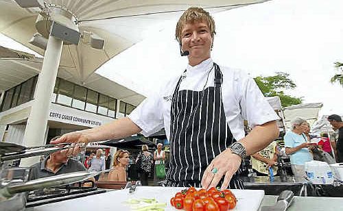 Dustin Bowie-Ford will be highlighting local produce at the Growers’ Market tomorrow. Dustin Bowie-Ford will be highlighting local produce at the Growers’ Market tomorrow.